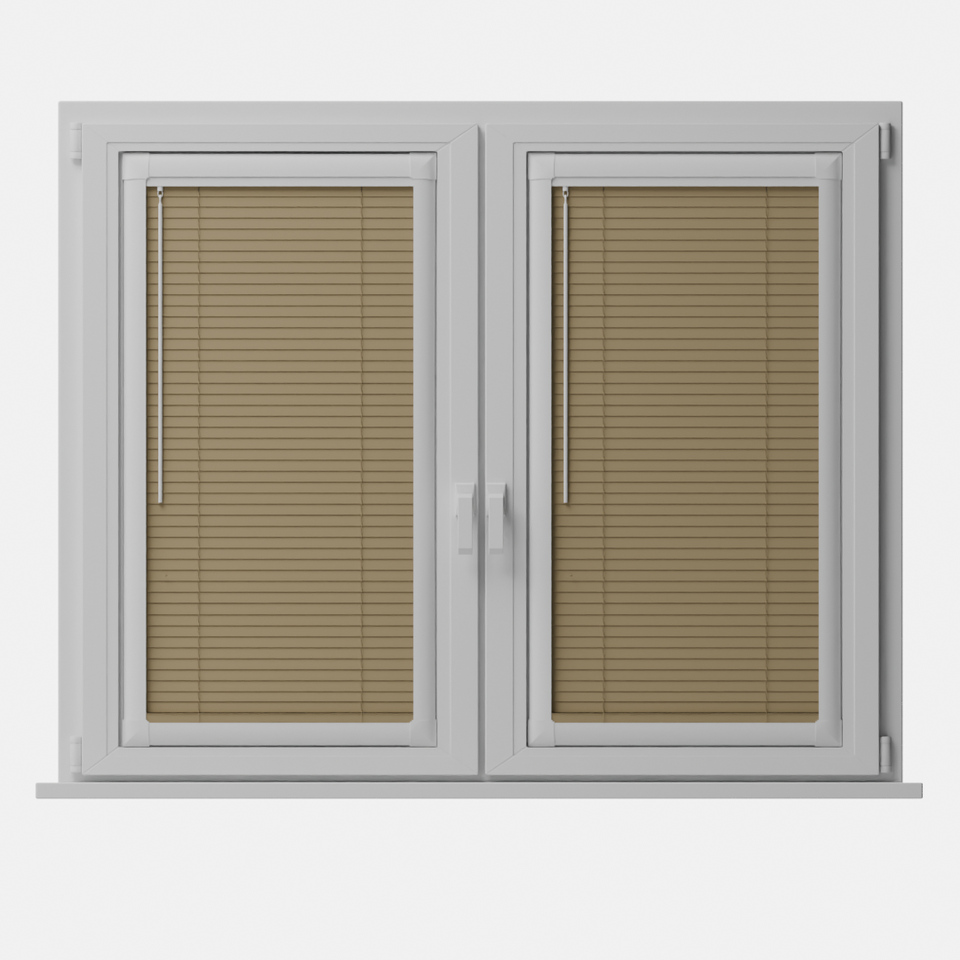 Perfect Fit No Drill Metal Blind - Natural Taupe - 25mm