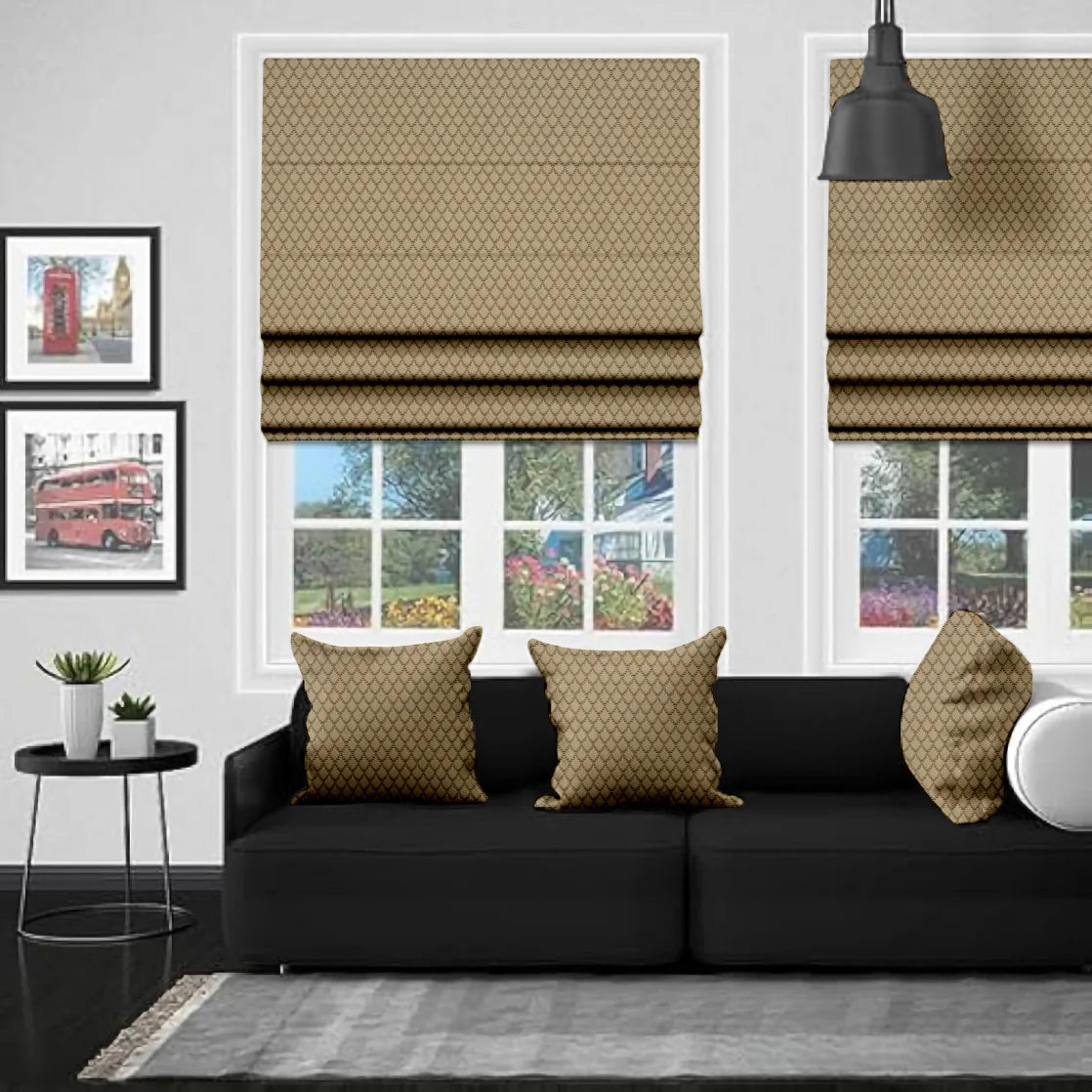 EB Nora Sandstone Roman Blind