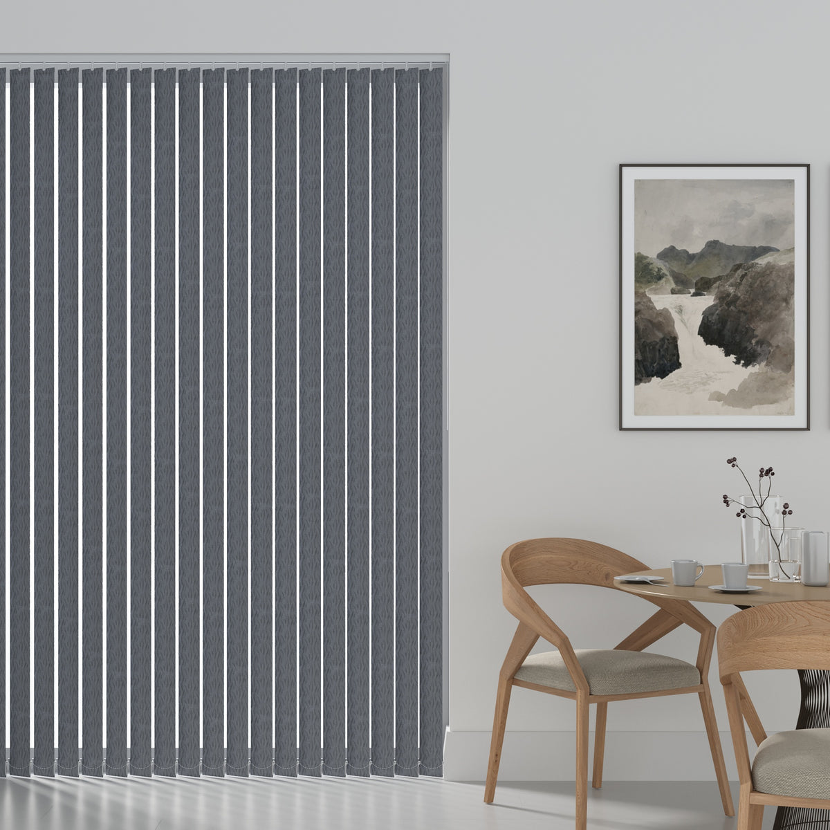 Oasis Charcoal1 Vertical Blind