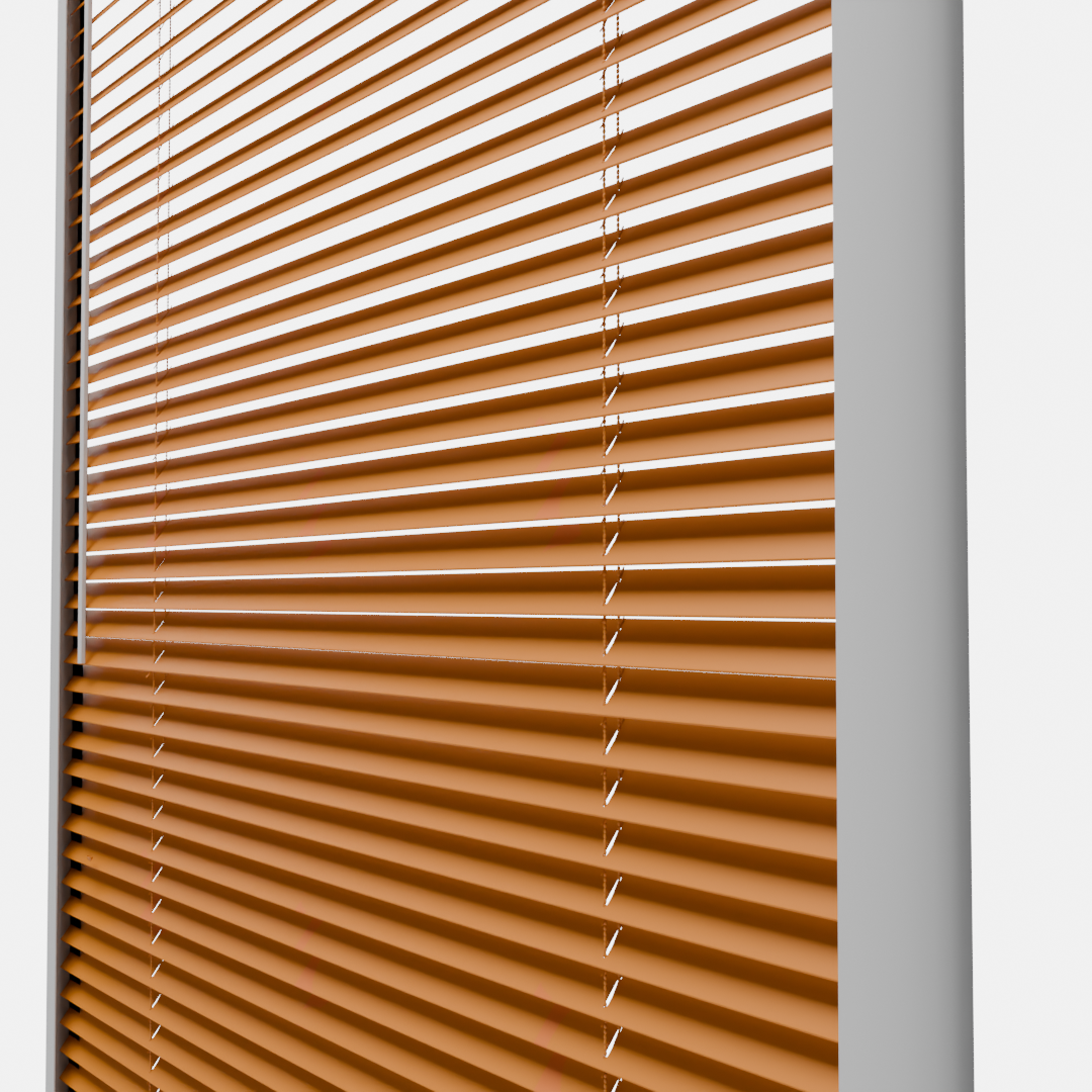 Perfect Fit Metal Blind - Orange - 25mm