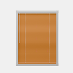 Perfect Fit No Drill Metal Blind - Orange - 25mm