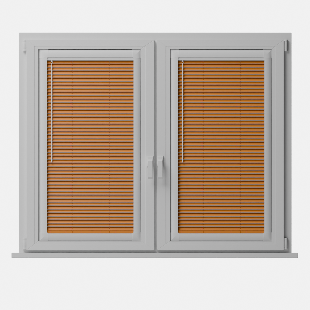Perfect Fit Metal Blind - Orange - 25mm