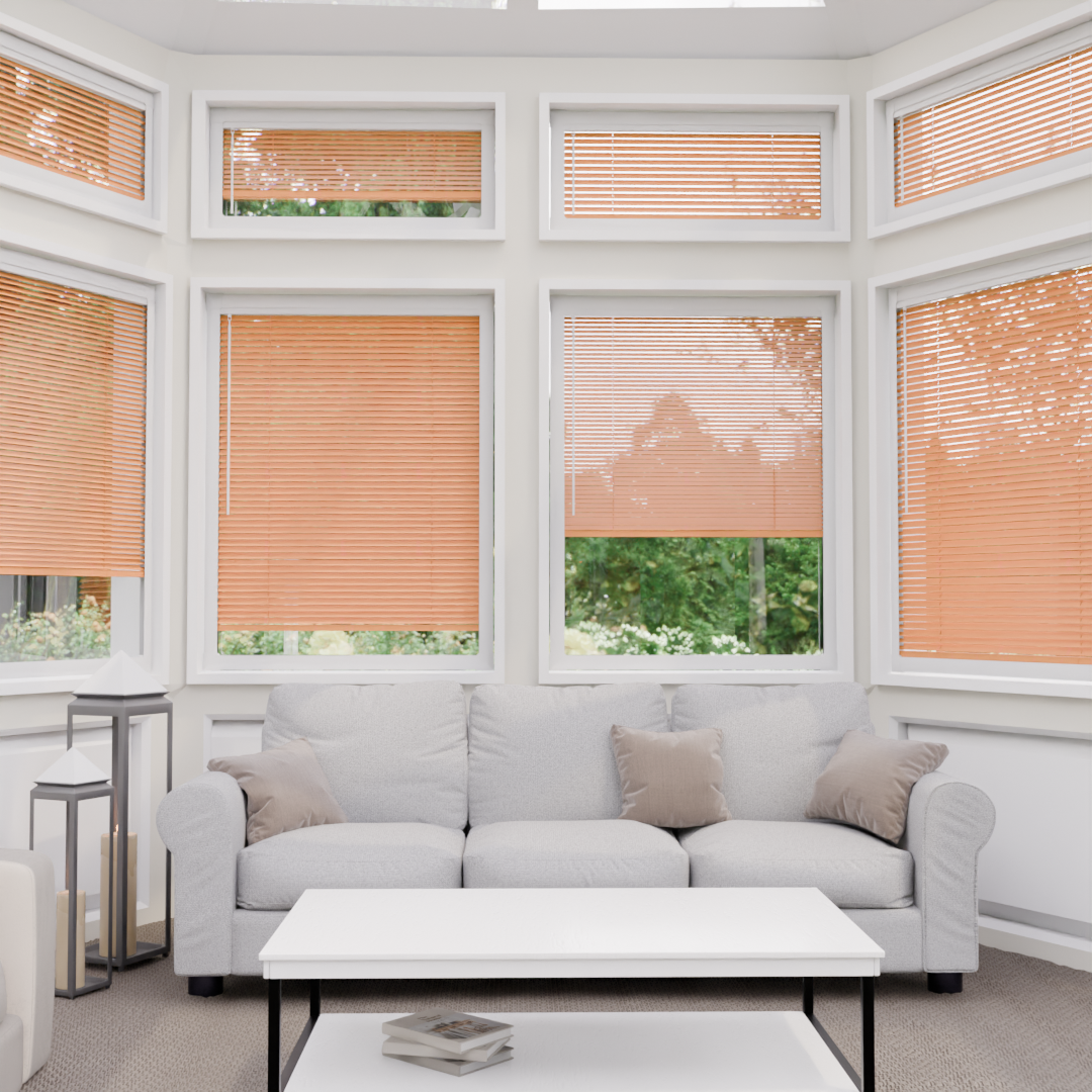 Perfect Fit Metal Blind - Orange - 25mm