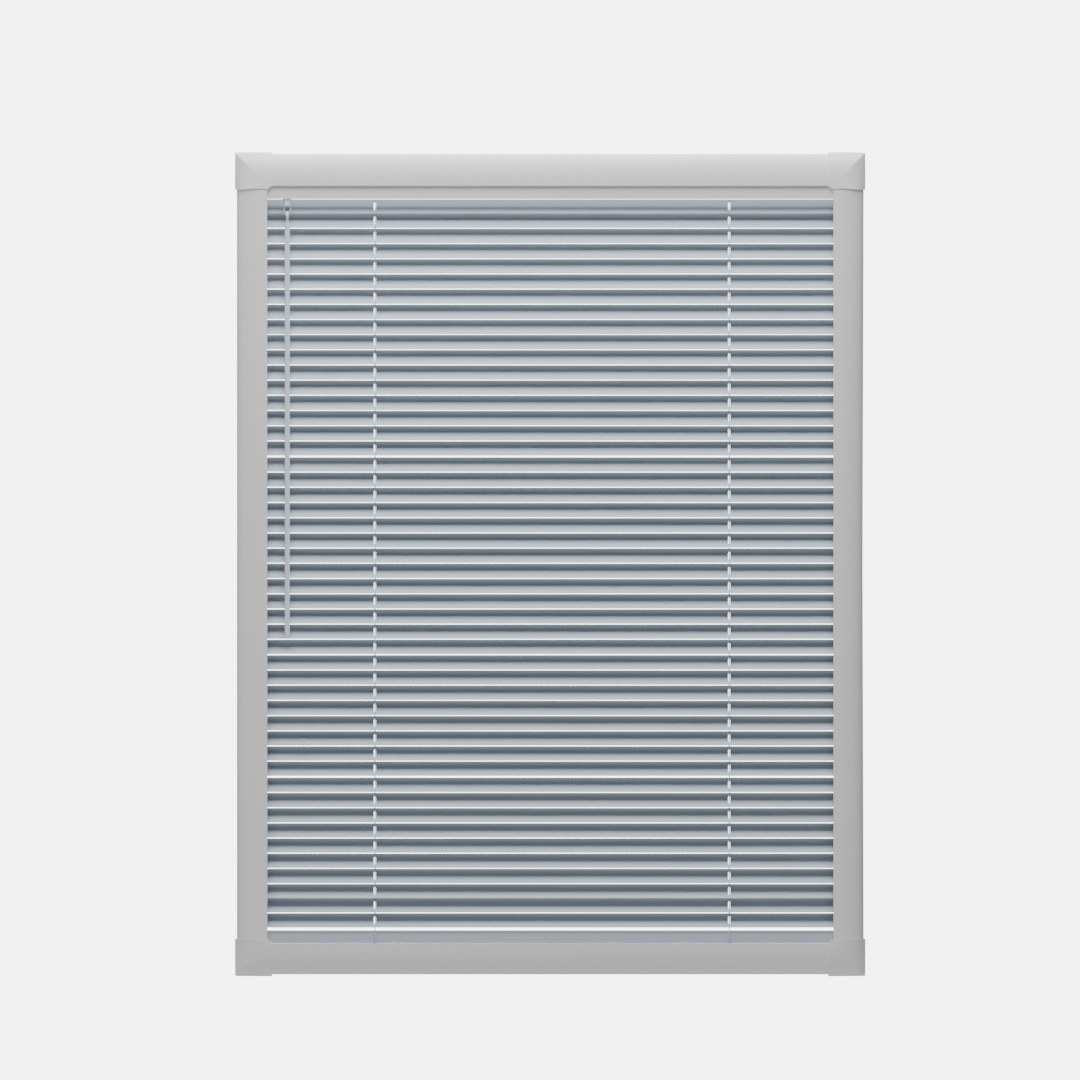 Perfect Fit No Drill Metal Blind - Oriental Blue - 25mm