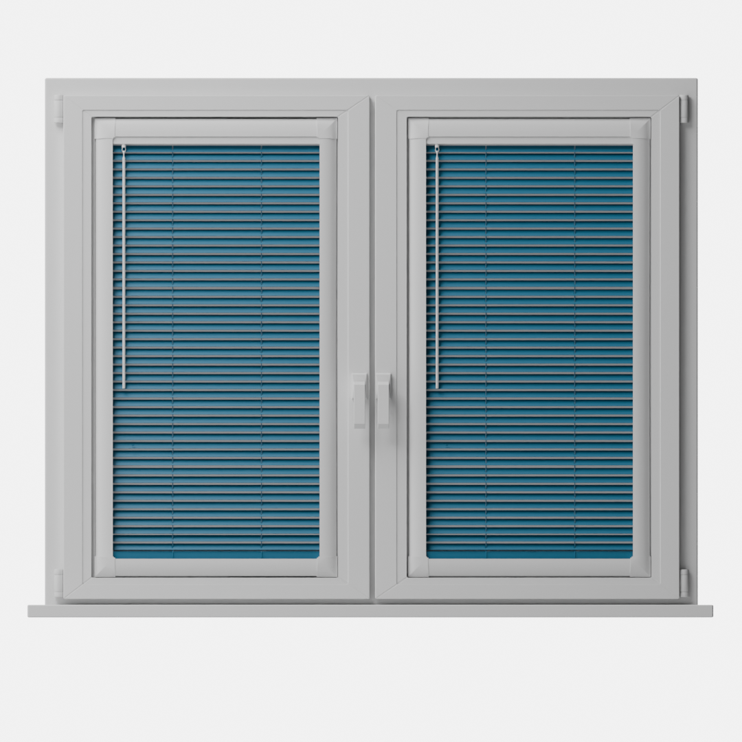 Perfect Fit No Drill Metal Blind - Oxford Blue - 25mm