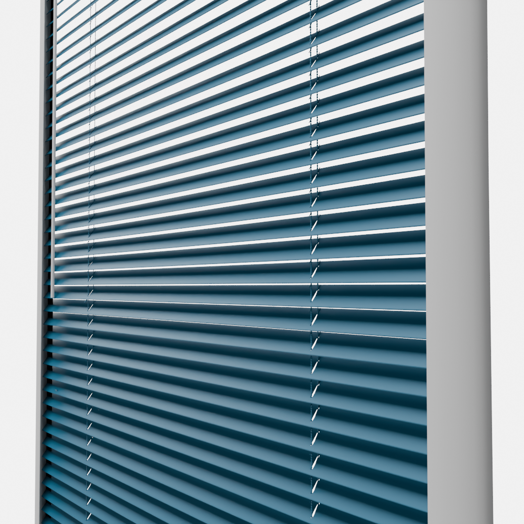 Perfect Fit No Drill Metal Blind - Oxford Blue - 25mm