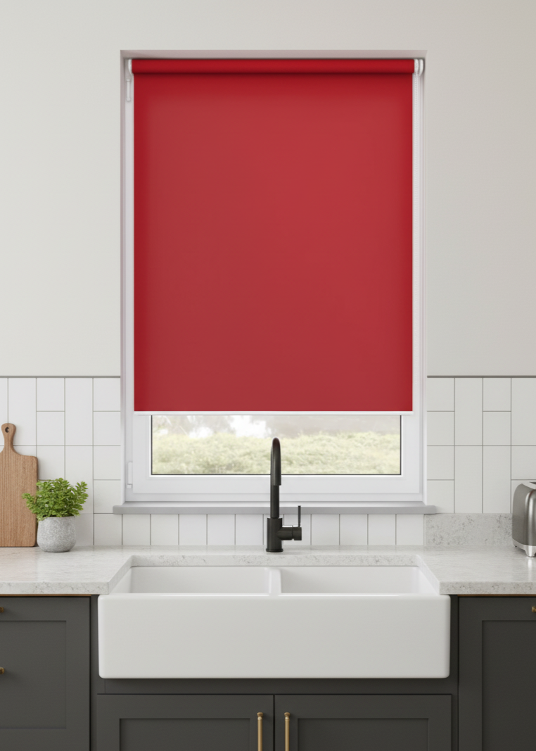 Palette Redcurrant Roller Blind