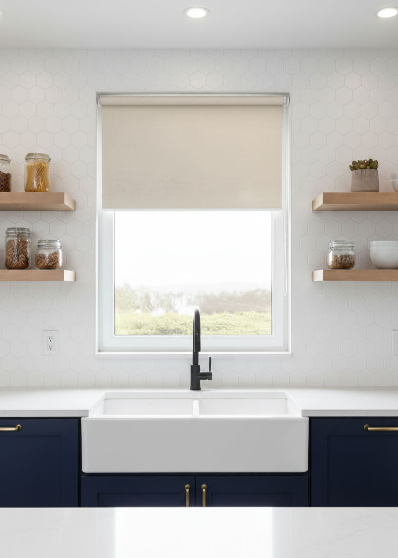 Panama Pro 3 Linen Electrical Roller Blind