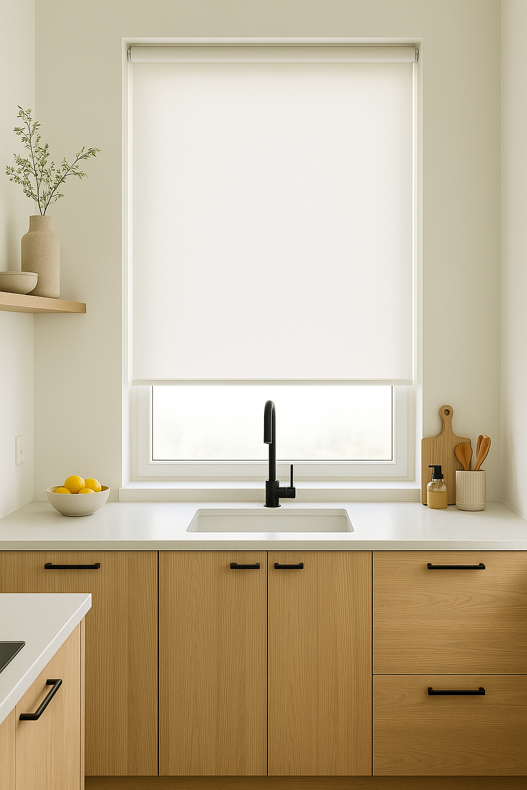 Panama Pro 1 White Linen Electrical Roller Blind