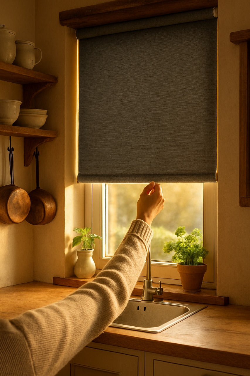 Panama Pro 3 Black Roller Blind
