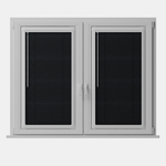 Perfect Fit No Drill Metal Blind - Pitch Black - 25mm