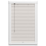 Perfect Fit No Drill Wooden blind - Polar Off White - 25mm
