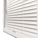 Perfect Fit No Drill Wooden blind - Polar Off White - 25mm