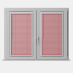 Perfect Fit No Drill Metal Blind - Pretty Pink - 25mm