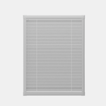 Perfect Fit No Drill Wooden blind - Pure White - 25mm