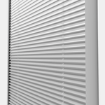 Perfect Fit No Drill Wooden blind - Pure White - 25mm