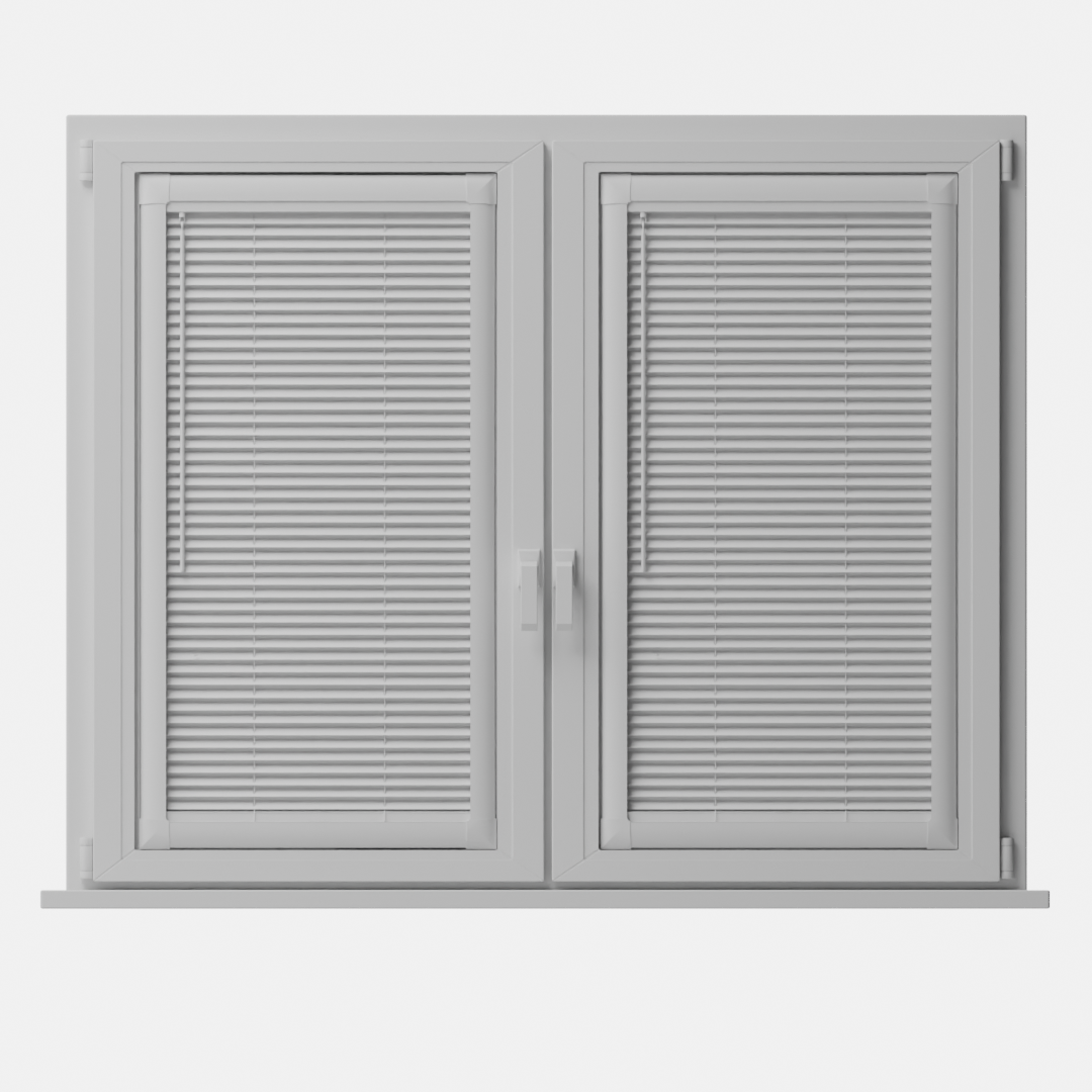 Perfect Fit Wooden blind - Pure White - 25mm