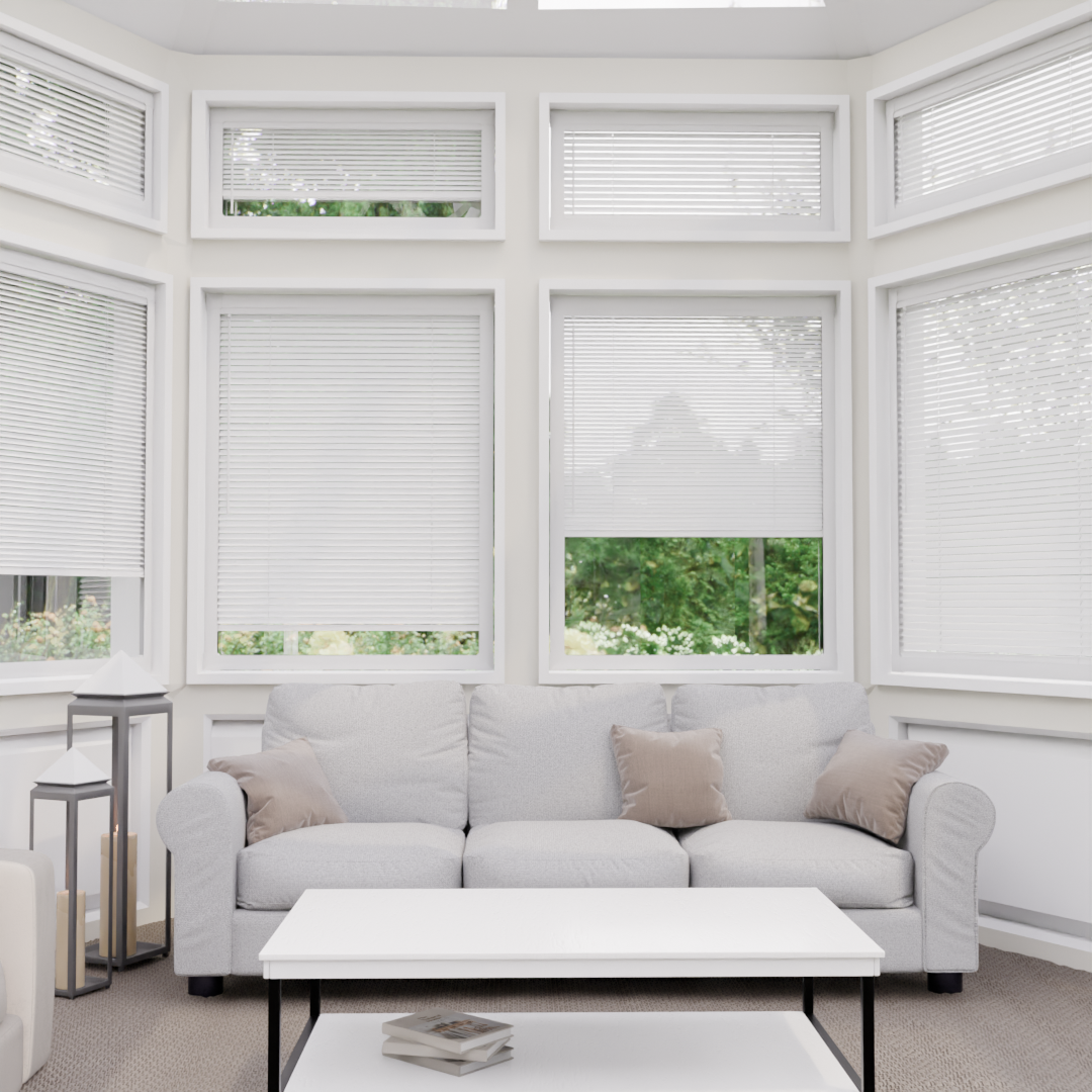 Perfect Fit Wooden blind - Pure White - 25mm