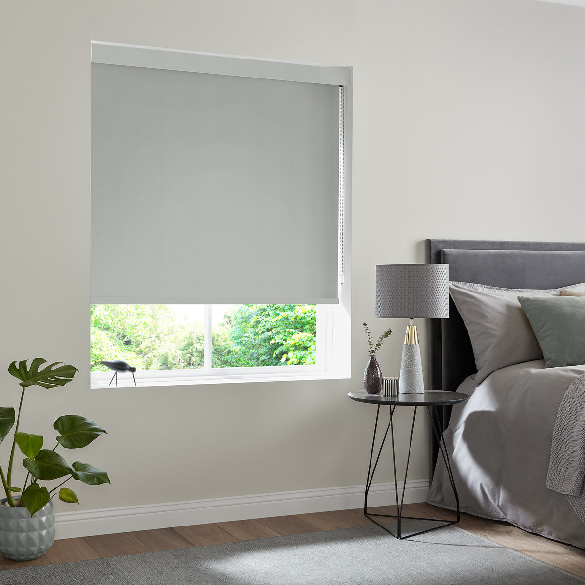 Insta Fit No Drill Iris Blackout Light Grey