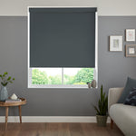 Insta Fit No Drill Iris Blackout Dark Grey Roller Blinds - Fit in 30 Secs