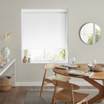 Insta Fit No Drill Begonia Blackout White Roller Blinds - Fit in 30 Secs