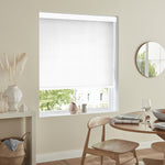 Insta Fit No Drill Wisteria Blackout White Roller Blinds - Fit in 30 Secs