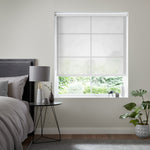 Insta Fit No Drill Azalea sheer 5% White Roller Blinds - Fit in 30 Secs