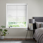 Insta Fit No Drill Azalea sheer 5% White Roller Blinds - Fit in 30 Secs