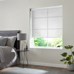 Insta Fit No Drill Azalea sheer 5% White Roller Blinds - Fit in 30 Secs
