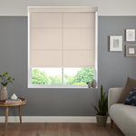 Insta Fit No Drill Azalea sheer Ivory Roller Blinds - Fit in 30 Secs