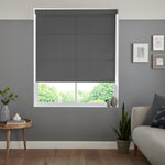 Insta Fit No Drill Azalea sheer Noir Roller Blinds - Fit in 30 Secs