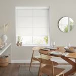 Insta Fit No Drill Azalea sheer 8% White Roller Blinds - Fit in 30 Secs