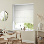 Insta Fit No Drill Azalea sheer 8% White Roller Blinds - Fit in 30 Secs