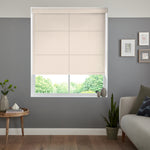 Insta Fit No Drill Azalea sheer Cream Roller Blinds - Fit in 30 Secs