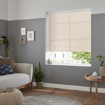 Insta Fit No Drill Azalea sheer Cream Roller Blinds - Fit in 30 Secs