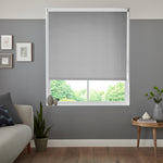 Insta Fit No Drill Wisteria Blackout Light Grey Roller Blinds - Fit in 30 Secs
