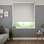 Insta Fit No Drill Verbena Blackout Taupe Roller Blinds - Fit in 30 Secs