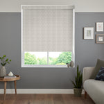 Insta Fit No Drill Verbena Blackout Taupe Roller Blinds - Fit in 30 Secs