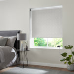 Insta Fit No Drill Zinnia Blackout Grey Roller Blinds - Fit in 30 Secs
