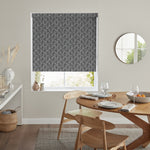 Insta Fit No Drill Simetric Blackout Charcoal Roller Blinds - Fit in 30 Secs