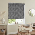 Insta Fit No Drill Simetric Blackout Charcoal Roller Blinds - Fit in 30 Secs