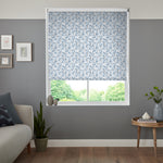 Insta Fit No Drill Simetric Blackout Navy Roller Blinds - Fit in 30 Secs