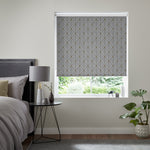 Insta Fit No Drill Yarrow Blackout Grey Roller Blinds - Fit in 30 Secs