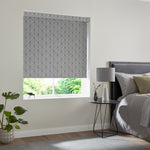 Insta Fit No Drill Yarrow Blackout Grey Roller Blinds - Fit in 30 Secs