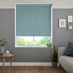 Insta Fit No Drill Yarrow Blackout Aqua Roller Blinds - Fit in 30 Secs