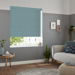 Insta Fit No Drill Yarrow Blackout Aqua Roller Blinds - Fit in 30 Secs