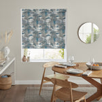 Insta Fit No Drill Adventure Blackout Teal Roller Blinds - Fit in 30 Secs