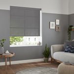 Insta Fit No Drill Freesia Silver Roller Blinds - Fit in 30 Secs