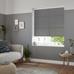 Insta Fit No Drill Freesia Silver Roller Blinds - Fit in 30 Secs