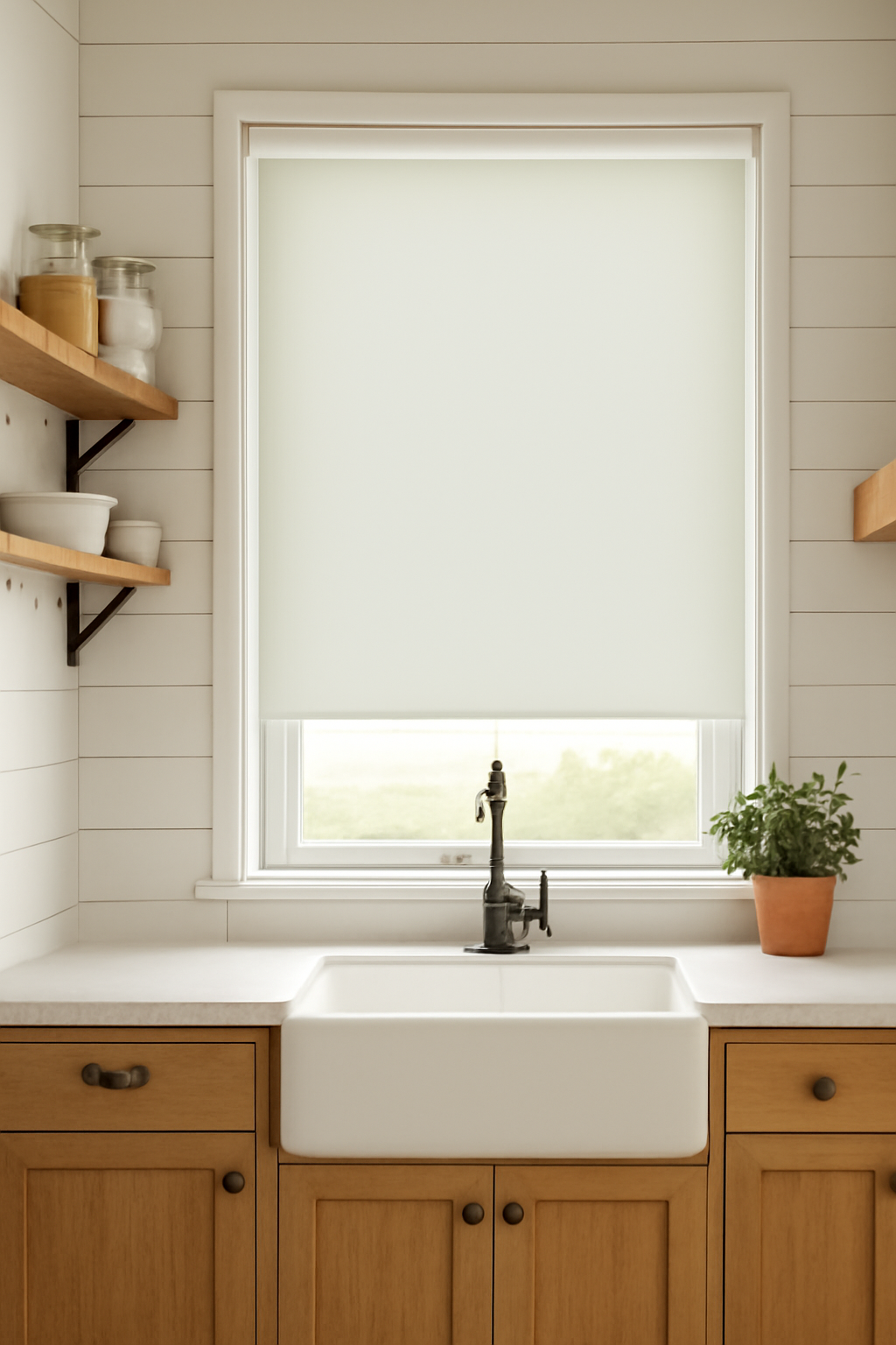 Reeva Biscotti Electrical Roller Blind